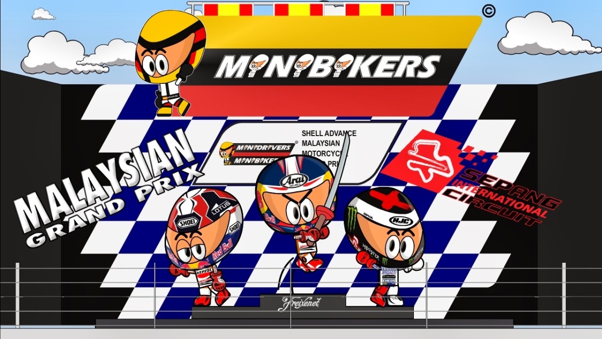 Video Kartun MotoGP Sepang 2013 MOTORAINGCOM