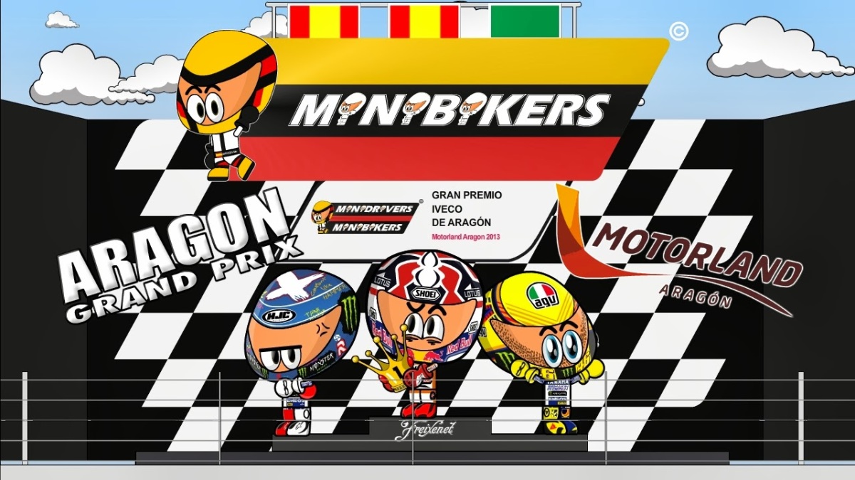 Video Kartun MotoGP Aragon 2013 MOTORAINGCOM